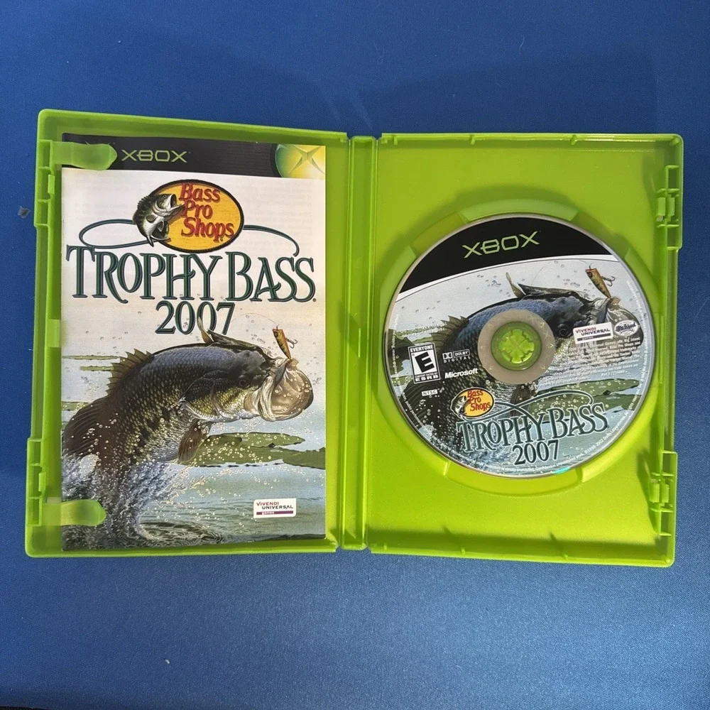 Bass Pro Shops Trophy Bass 2007 Xbox Complete in Box CIB Fishing